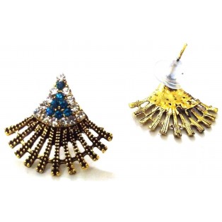Golden Oxidized Earring Ethnic Imitation Jhumka Jhumki Jewelry Dangle Drop EA388